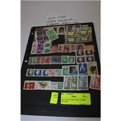 USA-CANADA-HAWAII 63 STAMPS 1930'S-60'S