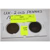 Image 1 : UK 2 OLD PENNIES 1861-1878