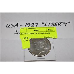 USA 1927 LIBERTY SILVER COIN