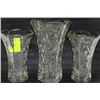 Image 1 : 3 GLASS VASES