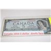Image 1 : CANADA  1954 $5 NOTE DEVIL'S FACE