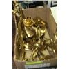 Image 1 : BOX OF INDIA BRASS CANDLESTICKS