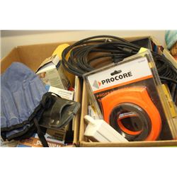 BOX OF DRYWALL/HARDWARE SUPPLIES X2