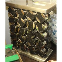STAINLESS STEEL 20 PIECE SPICE RACK SET