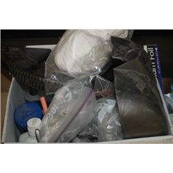 BOX OF MISCELLANEOUS HOUSEHOLD ITEMS