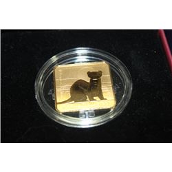 2010 RCM 3 DOLLAR STERLING SILVER GOLD PLATED