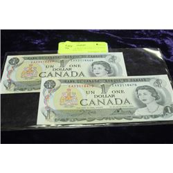 UNC 1973 EAX REPLACEMENT NOTES CONSECUTIVE S/N