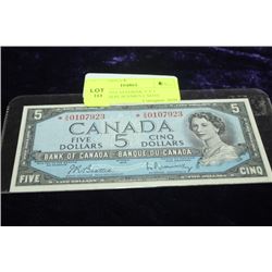 SCARCE 1954 ASTERISK V/S 5 DOLLAR REPLACEMENT NOTE