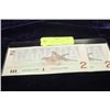 Image 1 : GEM UNC 1986 CONSECUTIVE S/N "ROBIN" 2 DOLLAR NOTE