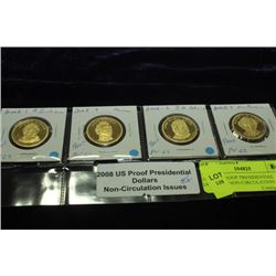 2008 US PROOF PRESIDENTIAL DOLLARS NON-CIRCULATION