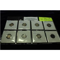 8 QUEEN VICTORIA/EDWARD VII SILVER NICKELS 1880-