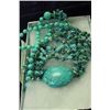 Image 1 : 403 CTW TURQUOISE AND SILVER NECKLACE
