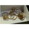 Image 1 : BOX OF 7 GOLD & GOLD PLATE  RINGS