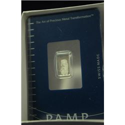 1 GRAM BAR OF PURE PLATINUM