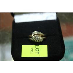 LADIES GOLD/WHITE GOLD WEDDING SET