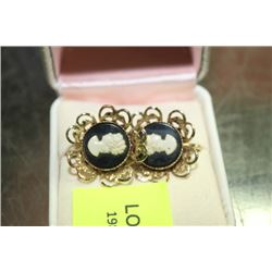 PAIR OF CAMEO EARRINGS