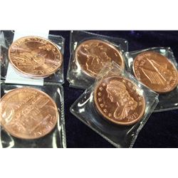 1oz .999 COPPER COIN X5
