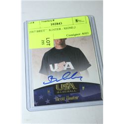 2007 BRETT HUNTER - SIGNED