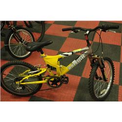 RALEIGH KIDS 6SPD FULL SUSP.