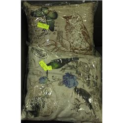 2 DECORATIVE THROW PILLOWS