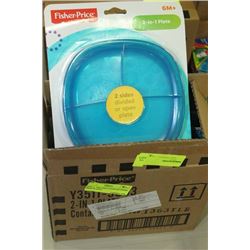 BOX: 4 - 2IN1 BABY/TODDLER FISHER PRICE PLATES
