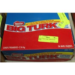 BOX: 36 "BIG TURK" CHOCOLATE BARS