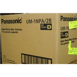 BOX: 48-4 PANASONIC UM-1NPA/2B "D" BATTERIES