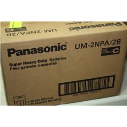 BOX: 48-4 PANASONIC UM-2NPA/2B "C" BATTERIES