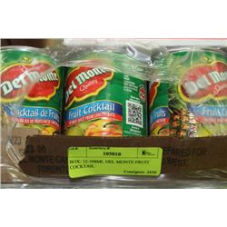 BOX: 12-398ML DEL MONTE FRUIT COCKTAIL
