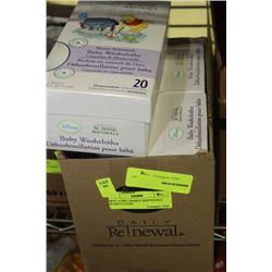 BOX: 4-20PC DISNEY DISPOSABLE WASH CLOTHS