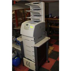 LEXMARK T644 5 DRAWER PRINTER WITH CART