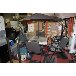 BRAND NEW PATIO TABLE WITH 4 CHAIRS AND