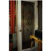 Image 1 : 30 X 80 INTERIOR DOOR WITH FRAME WITH LEADED GLASS