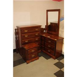 WOOD 4 PC BEDROOM SUITE