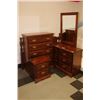 Image 1 : WOOD 4 PC BEDROOM SUITE