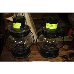 2 CARRIAGE LANTERNS