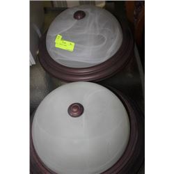 PAIR OF CEILING LAMPS