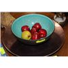 Image 1 : 2 PC BOWL SET WITH DECORATIVE FRUIT