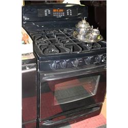 GE PROFILE BLACK 5BURNER DUAL FUEL CONVECTION OVEN
