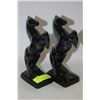 Image 1 : PAIR OF BLUE MOUNTAIN POTTERY HORSES