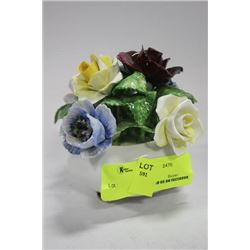 ESTATE HAND MADE ENGLISH FLOWER ORNAMENT