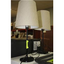 SET OF SMALL BASE LAMPS