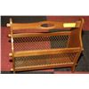 Image 1 : VITNAGE WOOD MAGAZINE RACK