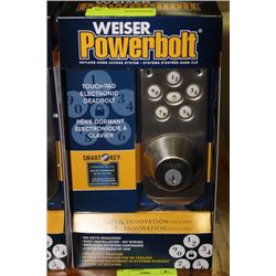 WEISER POWERBOLT TOUCH PAD ELECTRONIC DEADBOLT