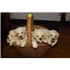Image 1 : BASKET OF PUPPIES ORNAMENT
