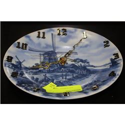 HOLLAND WINDMILL SCENE CLOCK