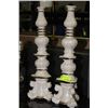 Image 1 : PAIR OF VINTAGE CERAMIC CANDLE HOLDERS