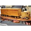 Image 1 : HAND CARVED TRUCK TRAILER 41.5" LONG