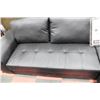 Image 3 : NEW BLACK LEATHER L SHAPED SECTIONAL