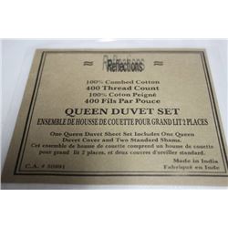 400 THREAD COUNT QUEEN DUVET SET